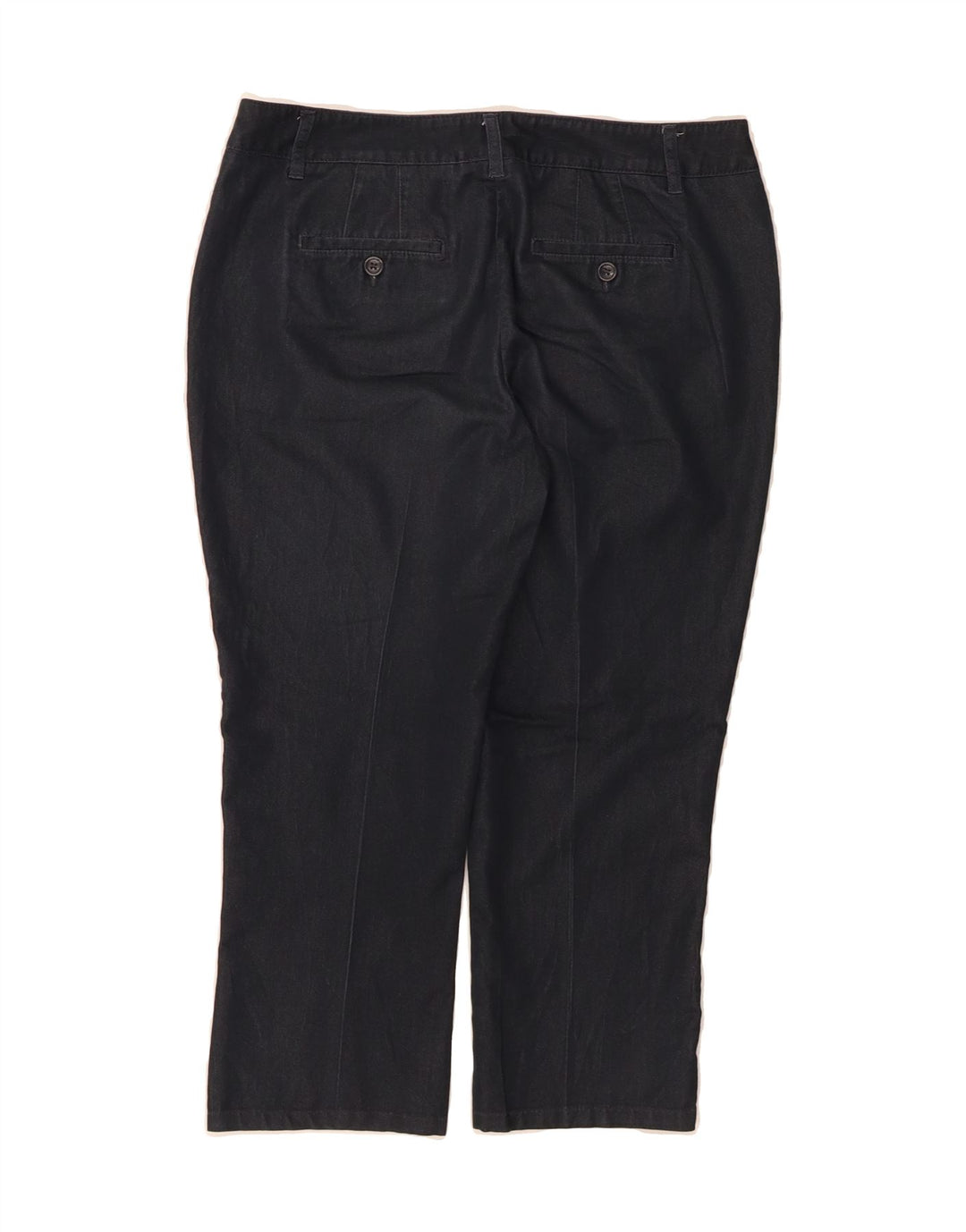 MOSSIMO Womens Straight Capri Trousers US 8 Medium W32 L21 Navy Blue Vintage Mossimo and Second-Hand Mossimo from Messina Hembry 