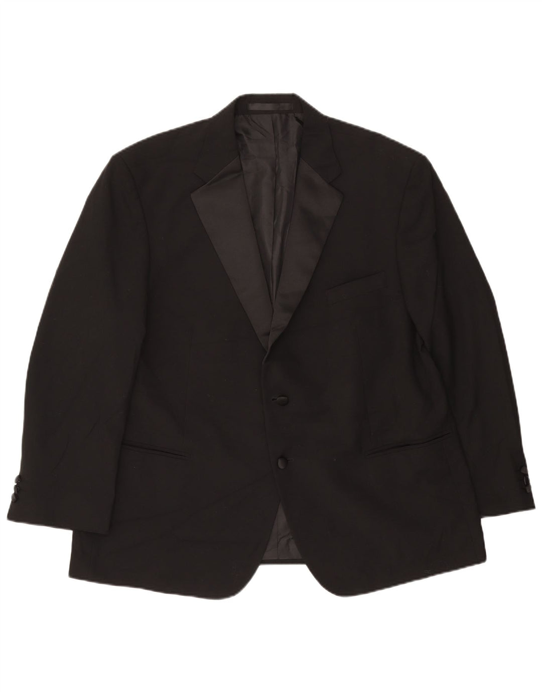 Marks & Spencer Chaqueta tipo blazer corta con 2 botones para hombre, talla 40, color negro
