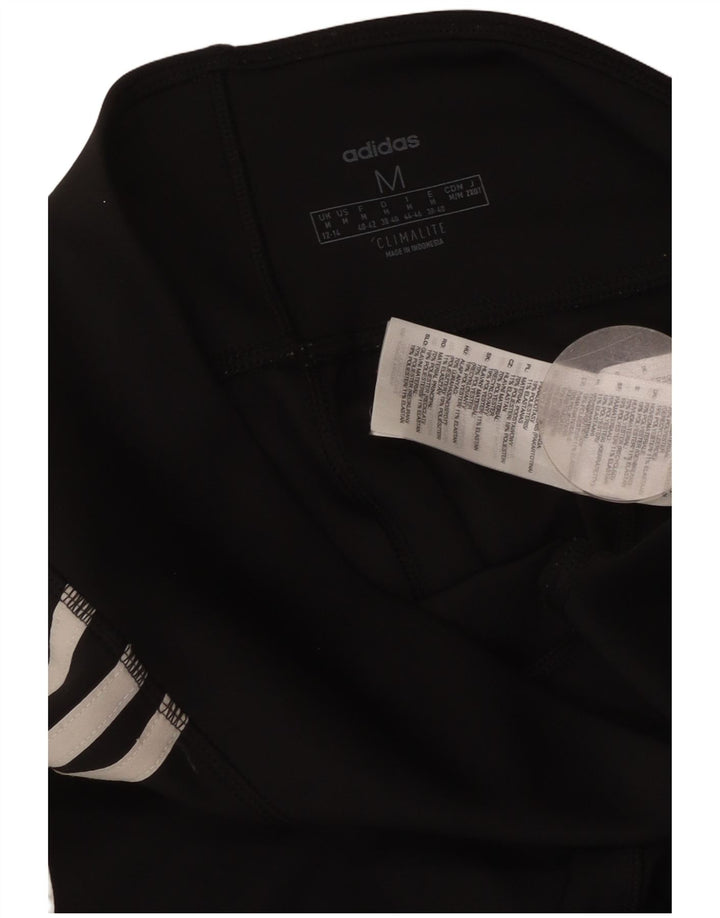 ADIDAS Leggings Climalite para mujer Reino Unido 12/14 Mediano Negro Poliéster