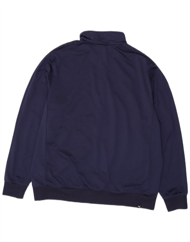 PUMA Chaqueta superior de chándal gráfico para hombre 2XL Poliéster azul marino