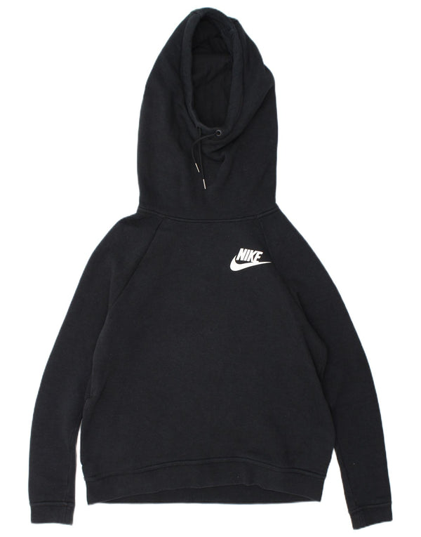 Nike Jersey con capucha extragrande para mujer UK 10 Small Azul marino Algodón