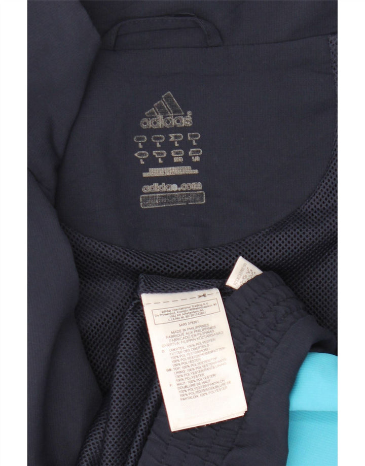 Adidas Mens Climalite Chándal Top Chaqueta Grande Azul Marino Colorblock