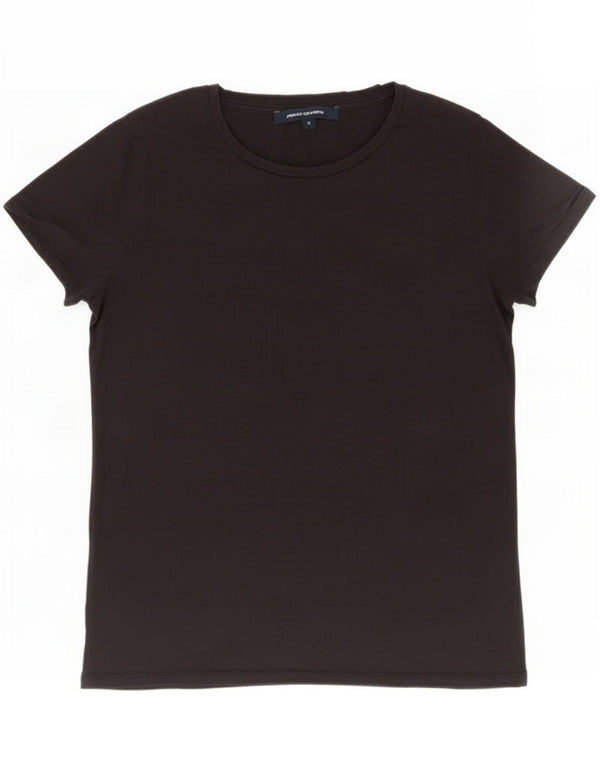 French Connection Camiseta para mujer Top UK 10 Small Black Cotton