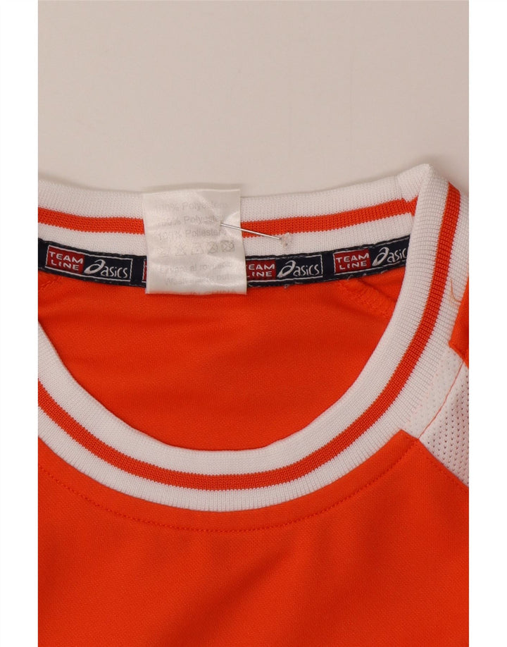 Asics - Camiseta gráfica para hombre, talla grande, color naranja, poliéster