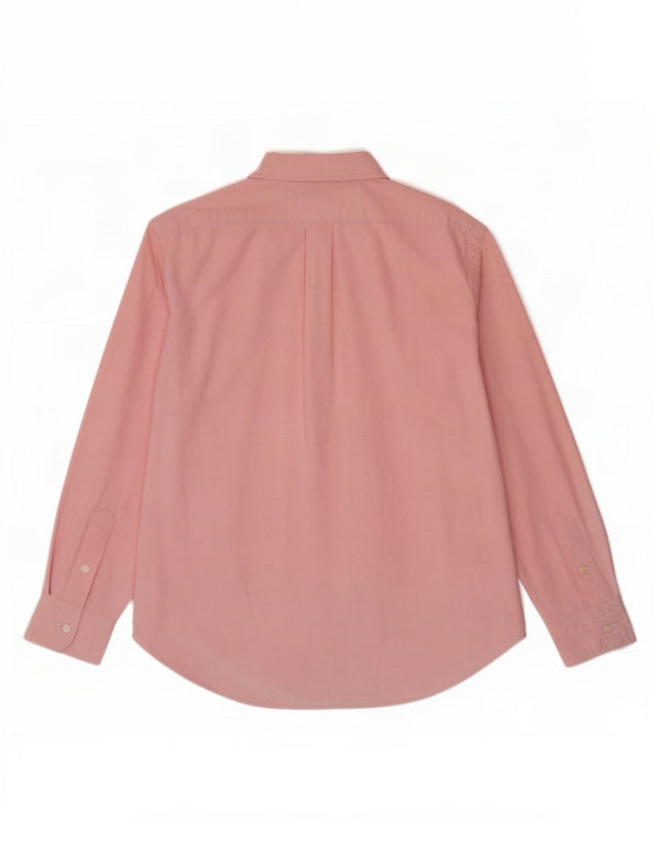 Ralph Lauren camisa para mujer US 10 grande algodón rosa