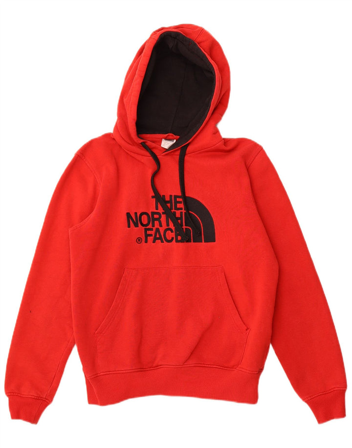 THE NORTH FACE Jersey con capucha gráfico para hombre pequeño de algodón rojo
