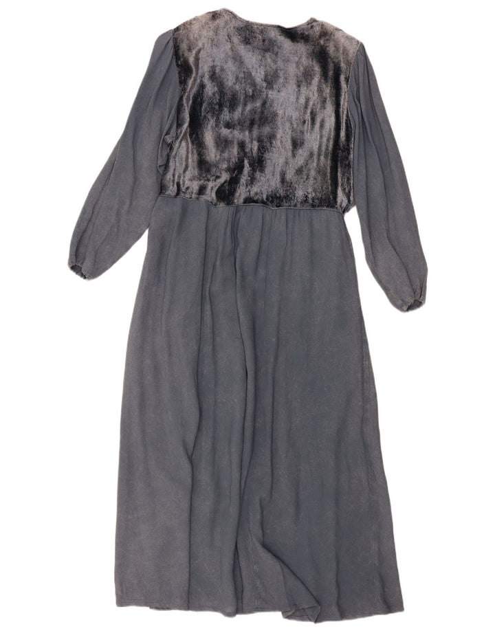 STELLA MODA Vestido largo de manga larga para mujer UK 40 Gris medio