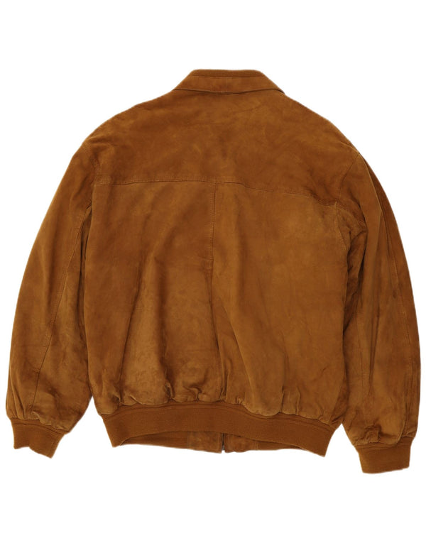 Living World Chaqueta de ante para hombre UK 44 2XL Cuero marrón