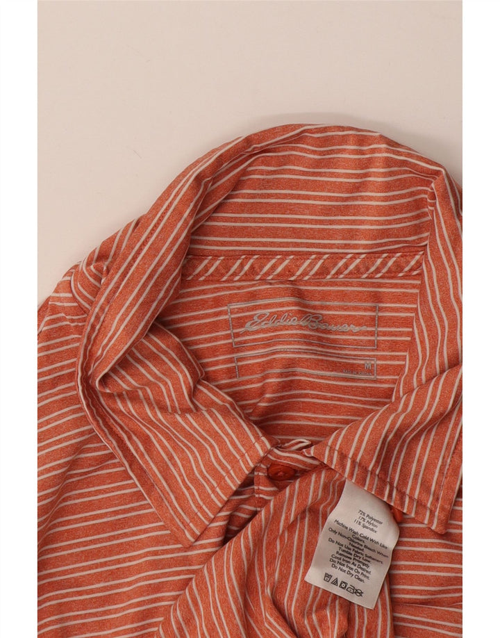 Eddie Bauer Polo para hombre Poliéster a rayas naranja medio