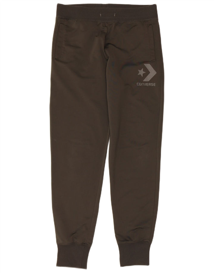 CONVERSE Pantalones de chándal gráficos para mujer Joggers UK 44 Gris medio