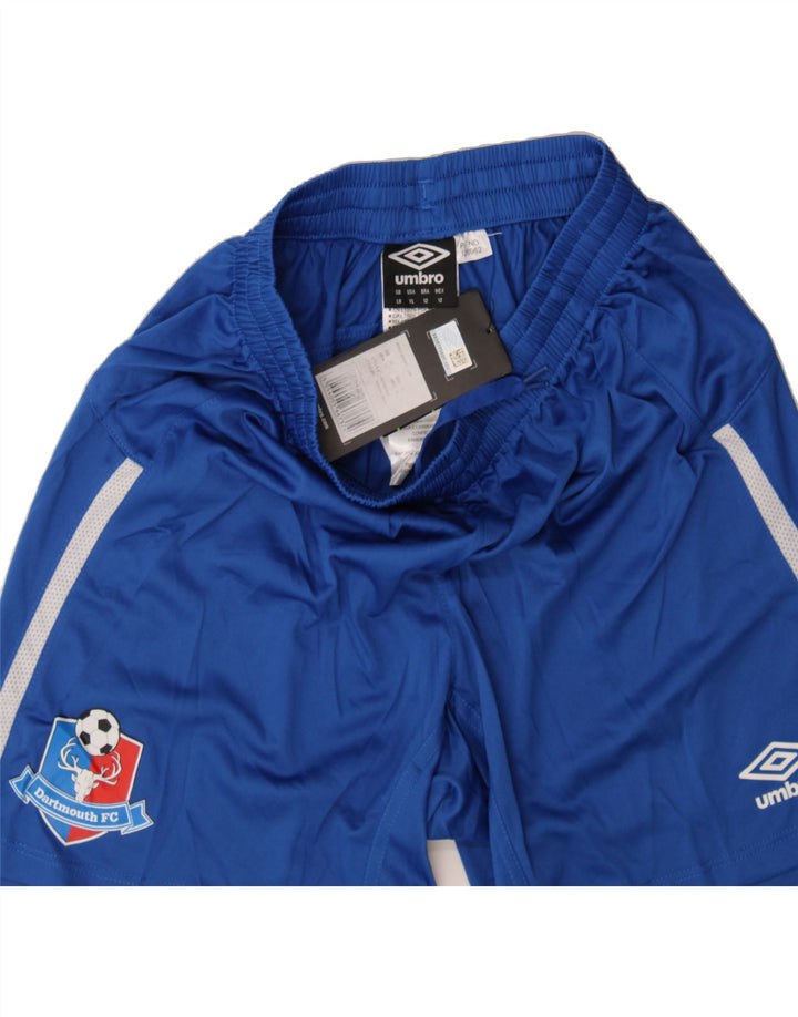 UMBRO Boys Dartmouth Sport Shorts 11-12 Years Blue Polyester Vintage Umbro and Second-Hand Umbro from Messina Hembry 