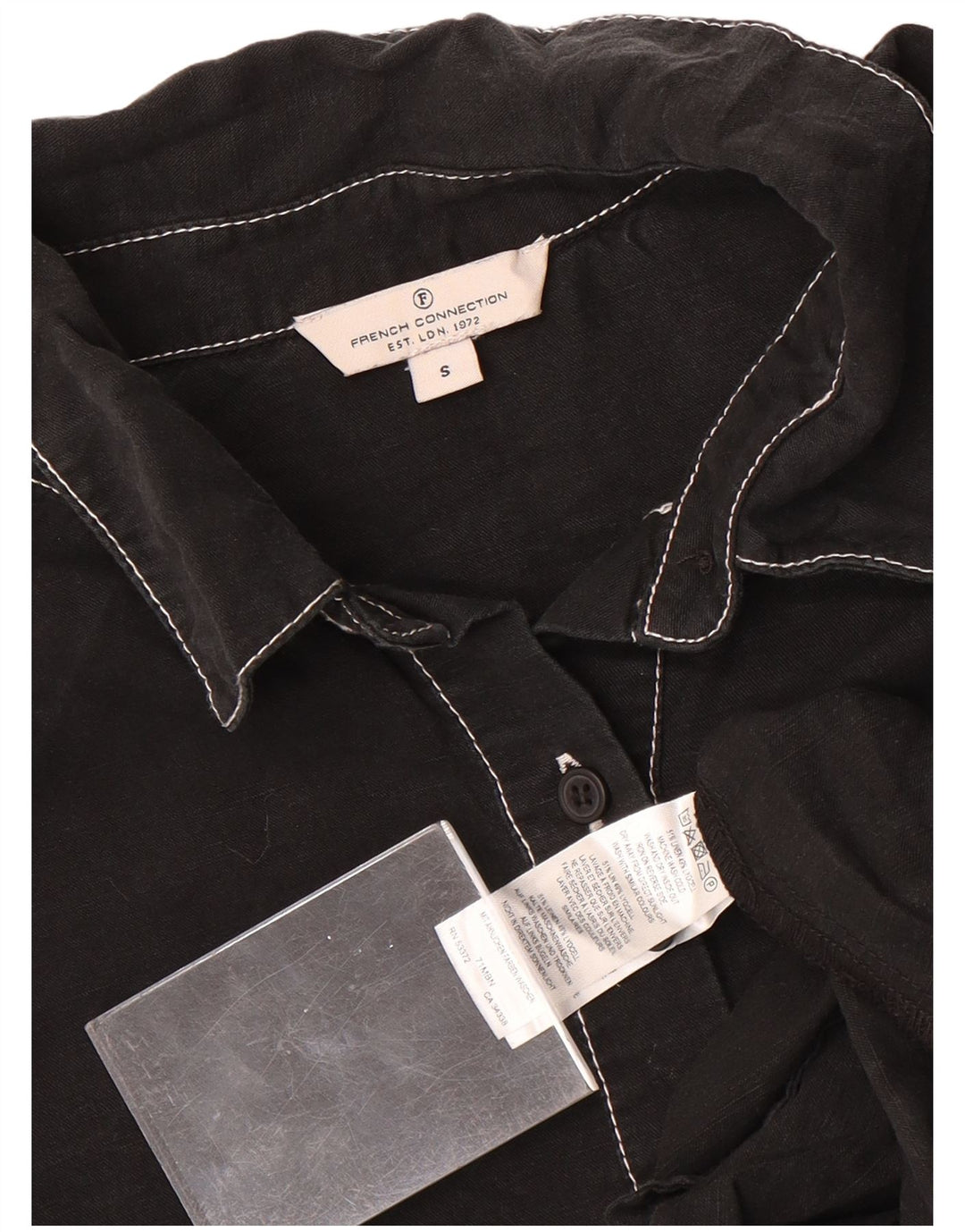 Vestido recto extragrande para mujer de French Connection UK 40 Small Negro