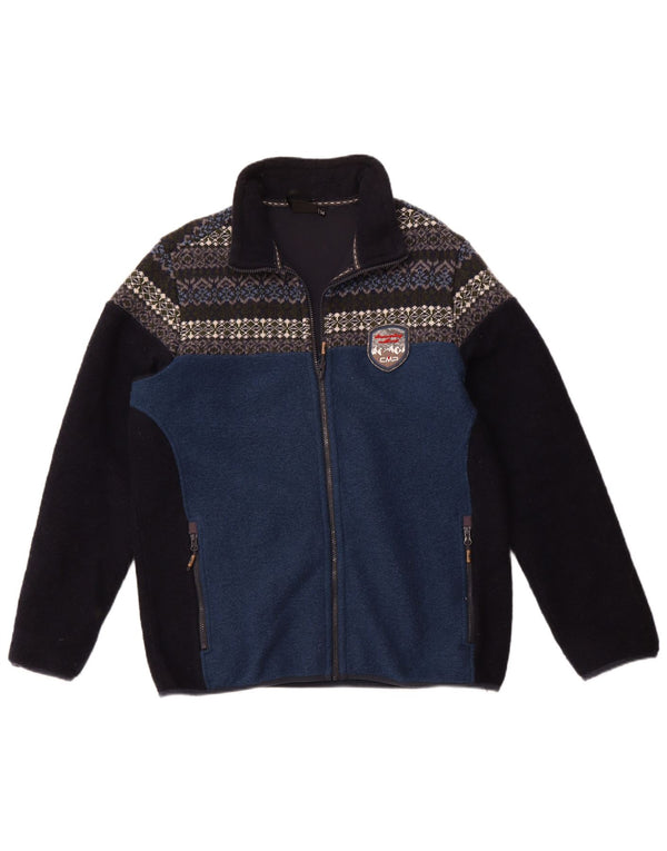 CMP Chaqueta polar para hombre EU 54 2XL Azul Colorblock Poliéster