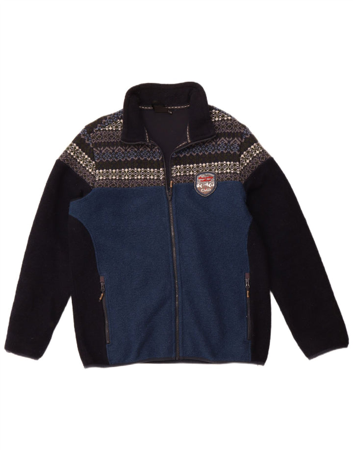 CMP Chaqueta polar para hombre EU 54 2XL Azul Colorblock Poliéster