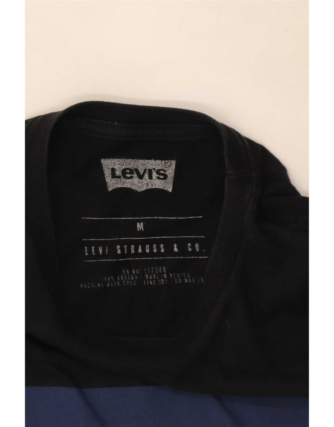 Levi's Camiseta gráfica para hombre Top mediano negro