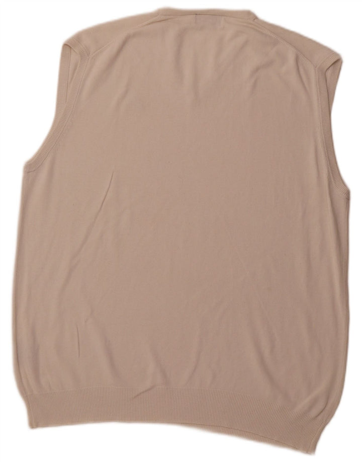 KAPPA Camiseta sin mangas para hombre 2XL Algodón blanco roto