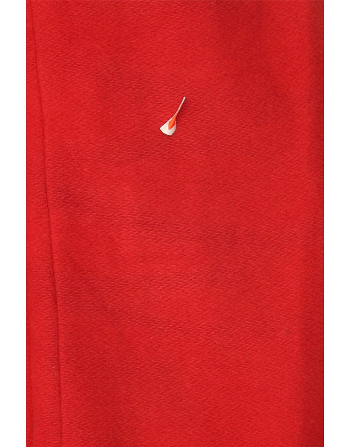 LAURA ASHLEY Womens Overcoat UK 12 Medium Red Wool Vintage Laura Ashley and Second-Hand Laura Ashley from Messina Hembry 