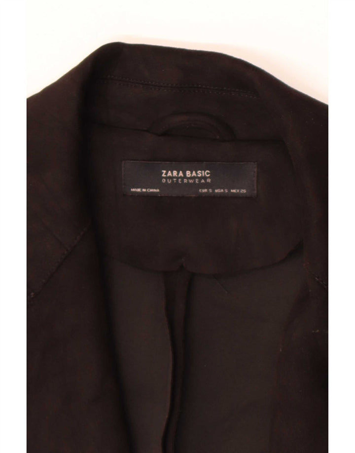 Zara Mujer Abrigo Reino Unido 10 Pequeño Negro