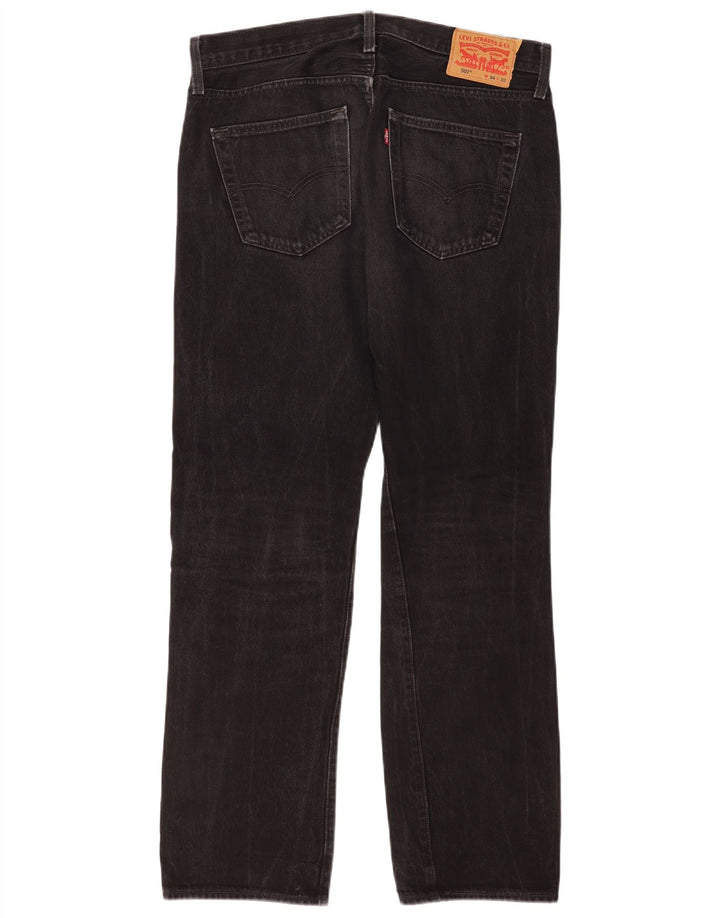 Levi's Vaqueros rectos 501 para hombre W34 L32 Algodón negro
