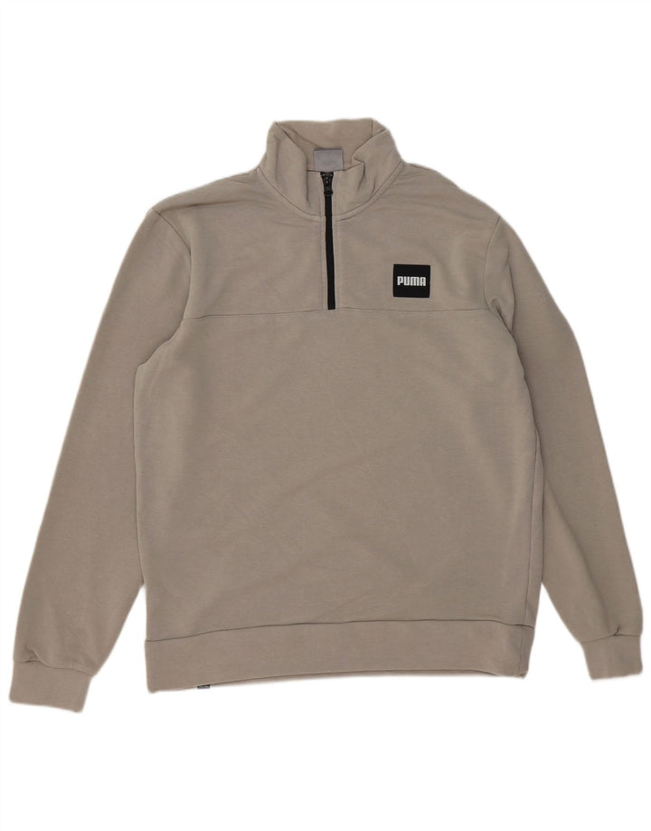 Puma Sudadera Con Cuello Y Cremallera Jumper Gris Medio
