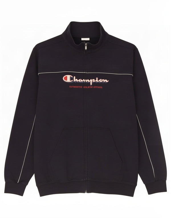 Champion Chaqueta de chándal gráfica para niños 13-14 años XL Azul marino Algodón