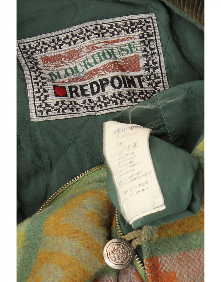 Abrigo cortavientos para hombre Redpoint IT 48 Lana geométrica verde medio azteca