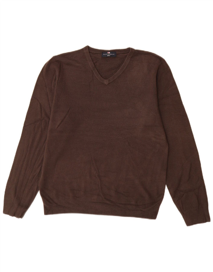 Marks & Spencer Suéter Azul Harbor con Cuello En V para Hombre Acrílico Gris Medio