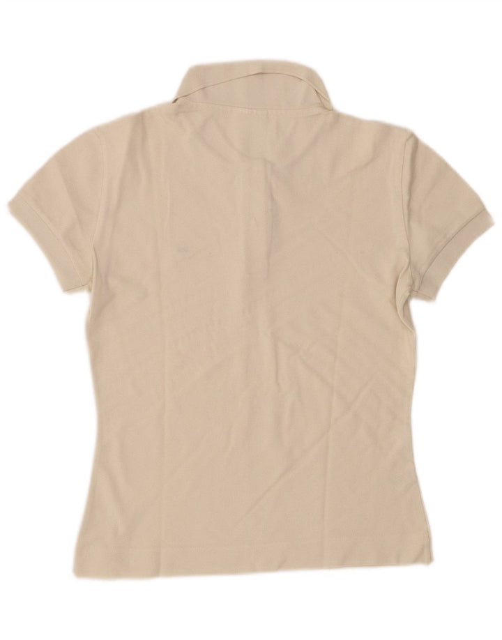LACOSTE Polo de mujer talla 38 mediano algodón blanco