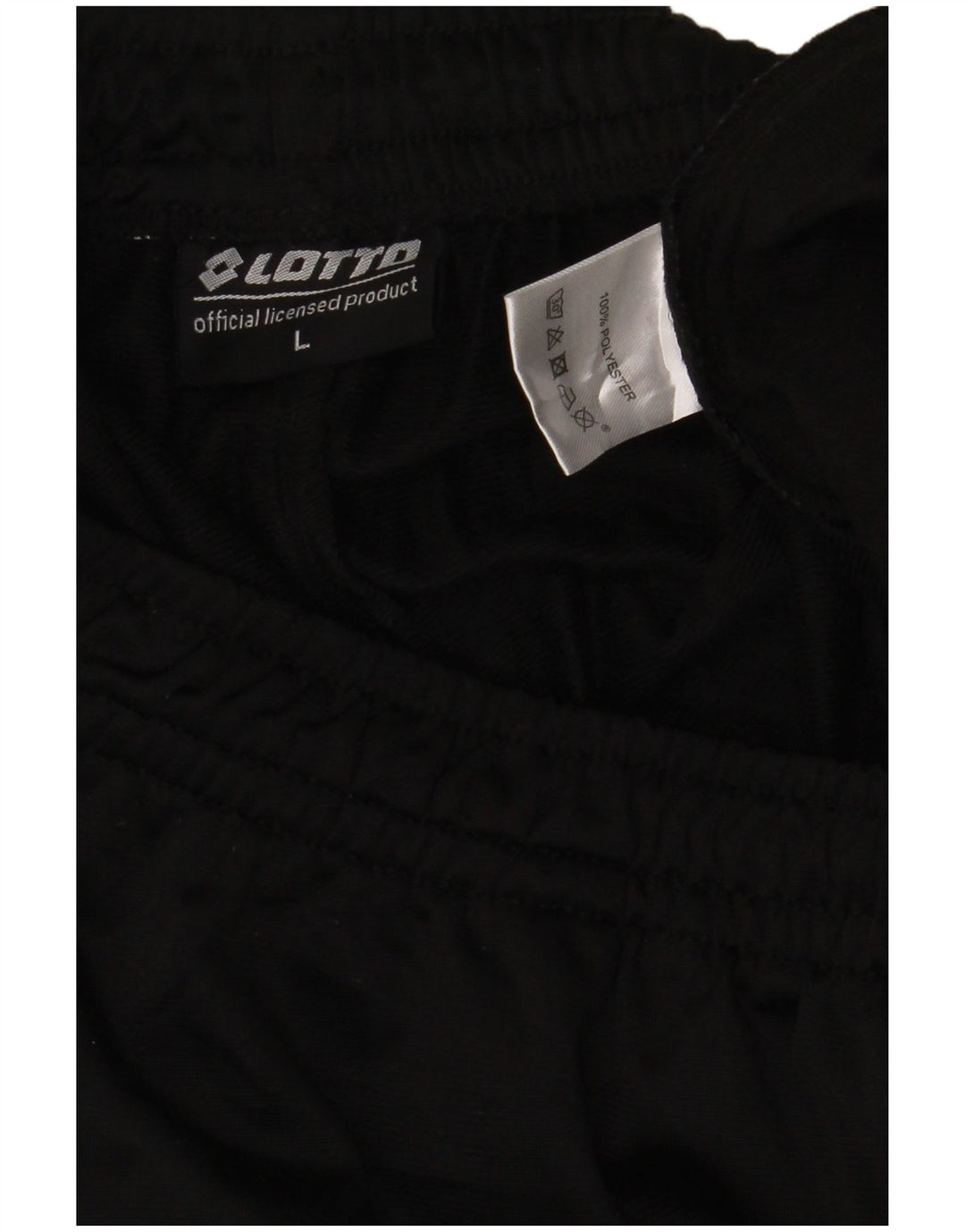 Lotto Hombre Pantalones De Chándal Joggers Large Negro Poliéster