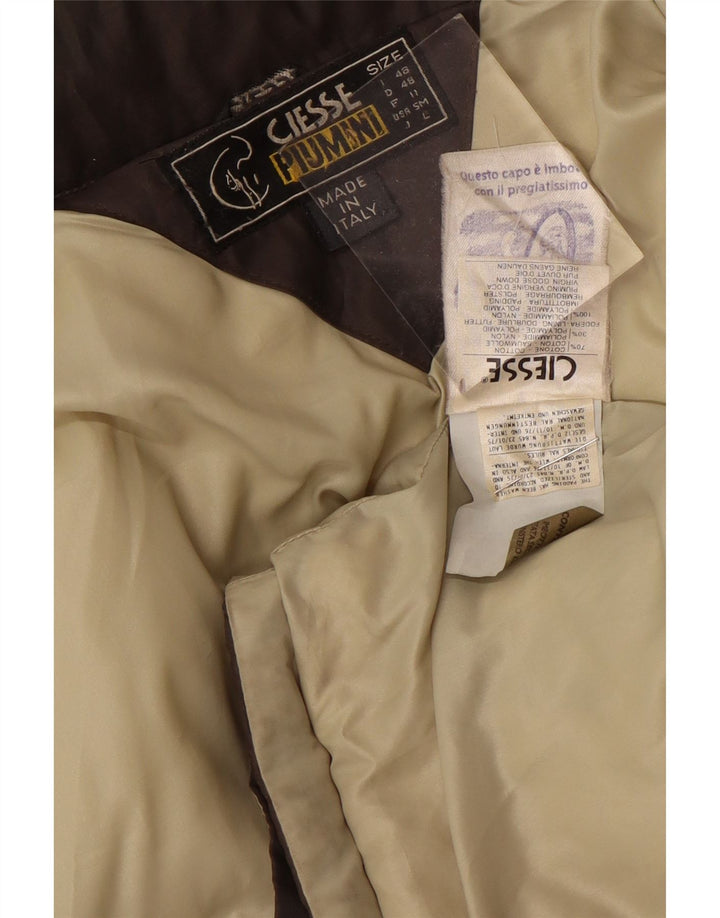 Ciesse Piumini Chaqueta acolchada holgada para hombre IT 48 Small Marrón Algodón