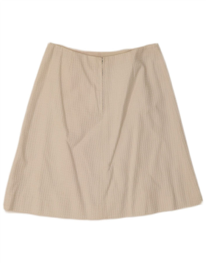 Vintage mujer A-Line falda IT 46 grande W28 blanco