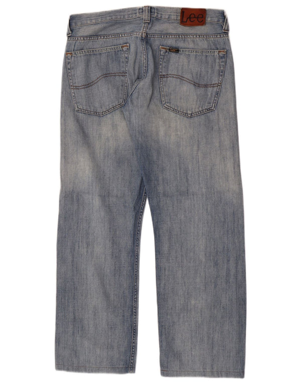 Lee Vaqueros Rectos Ripley Para Hombre W32 L29 Algodón Azul