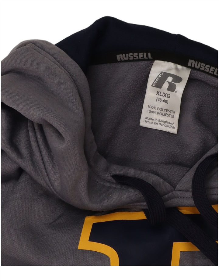 RUSSELL ATHLETIC Jersey con capucha para hombre UK 46/48 XL Gris
