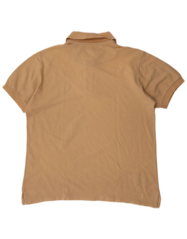 Murphy & Nye Polo de corte regular para hombre de algodón beige grande