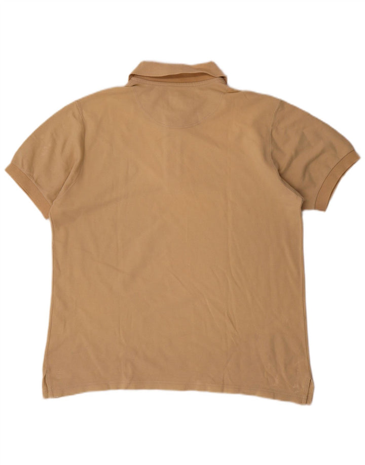 Murphy & Nye Polo de corte regular para hombre de algodón beige grande