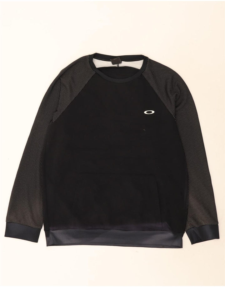 Oakley Hombre Sudadera Jumper XL Negro Manchado