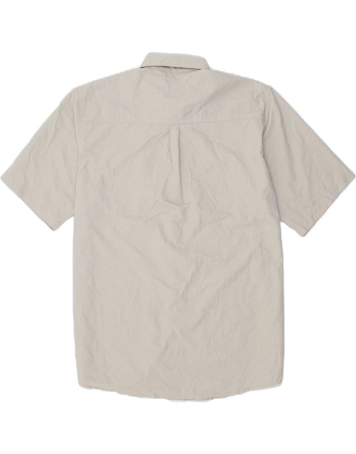 WRANGLER Camisa de manga corta para hombre Poliéster gris grande