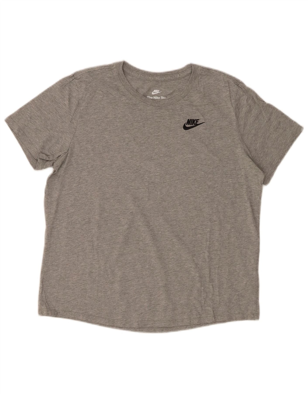 Camiseta NIKE para mujer UK 40 Algodón moteado gris medio