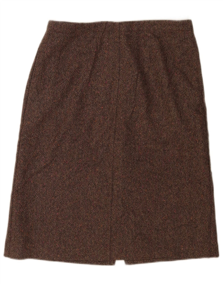 Falda midi para mujer J. Crew W28 Marrón medio moteado