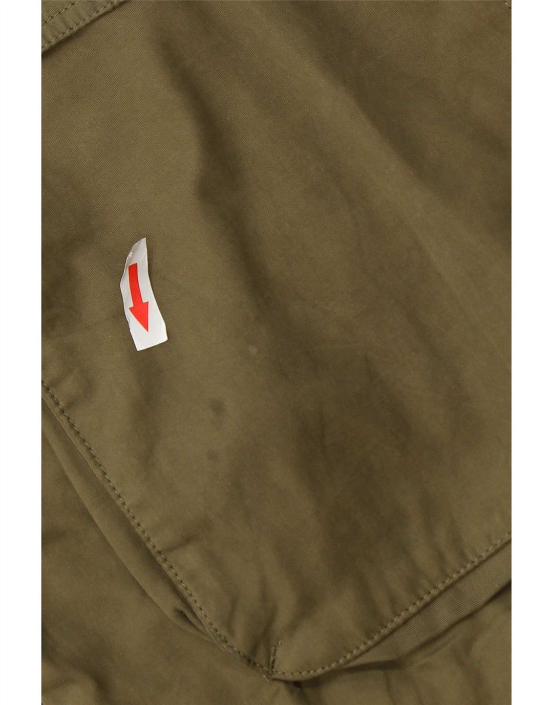 Marks & Spencer Chaqueta Parka con Capucha para Mujer UK 40 XL Poliéster Caqui