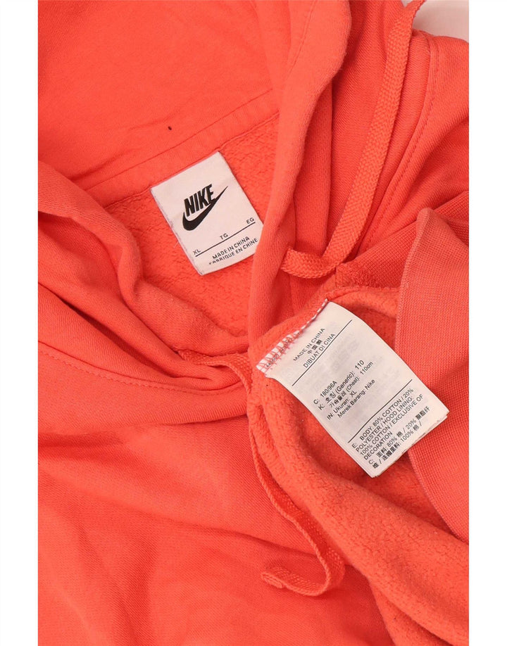 Nike Hombre Sudadera con Capucha Jumper XL Naranja Algodón
