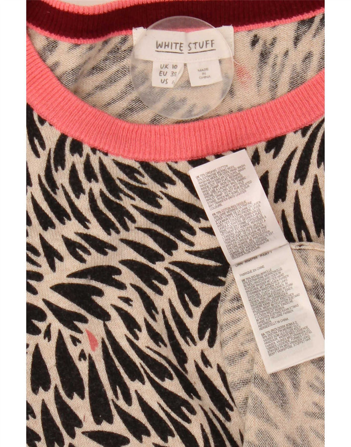 White Stuff Jersey con cuello barco para mujer, talla S, color negro