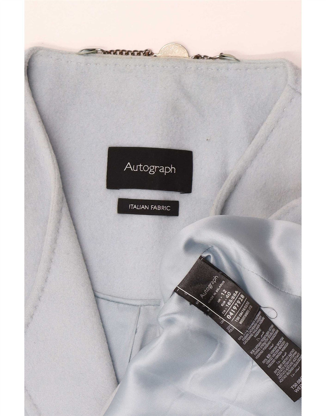 Marks & Spencer Abrigo autógrafo para mujer Reino Unido 40 Azul medio Clásico