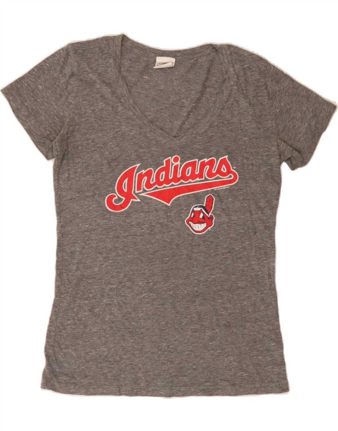 GENUINE MERCHANDISE Womens Graphic T-Shirt Top UK 12 Medium Grey Vintage Genuine Merchandise and Second-Hand Genuine Merchandise from Messina Hembry 