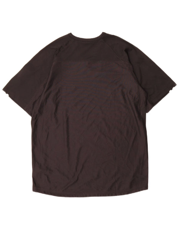 Adidas Hombre Climacool Camiseta Top Medio Negro Colorblock Poliéster