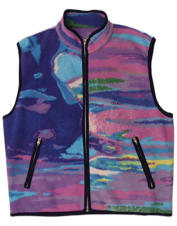Colmar Chaleco polar para hombre UK 40 Large Multicolor Tie Dye
