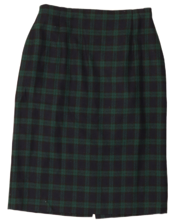 Marks & Spencer Falda lápiz St. Michael para mujer W30 Medium Navy Blue Check