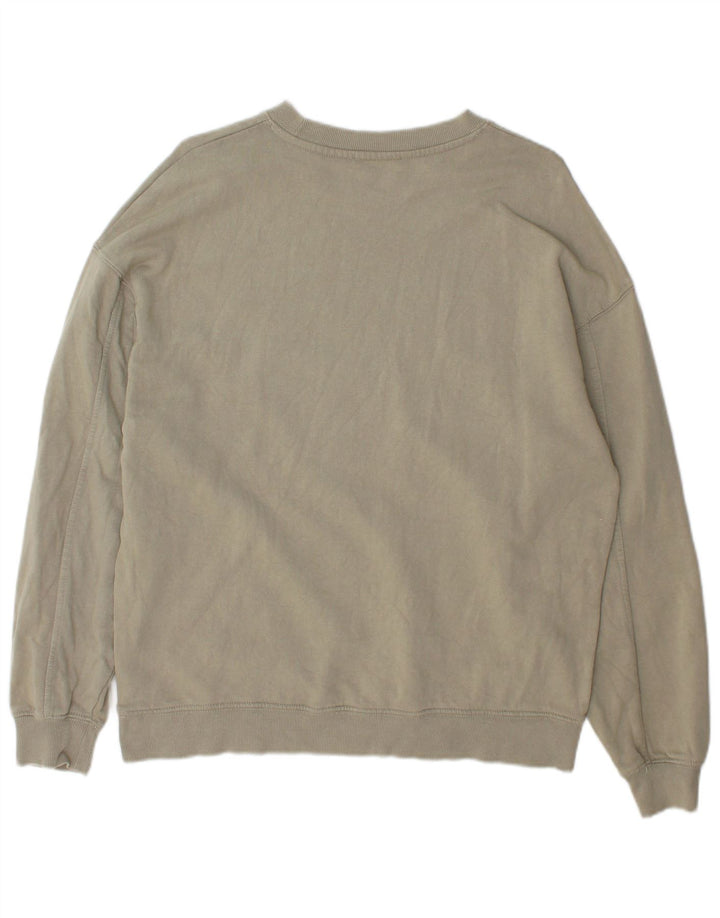 Zara Hombre Sudadera Jumper Medium Caqui Algodón