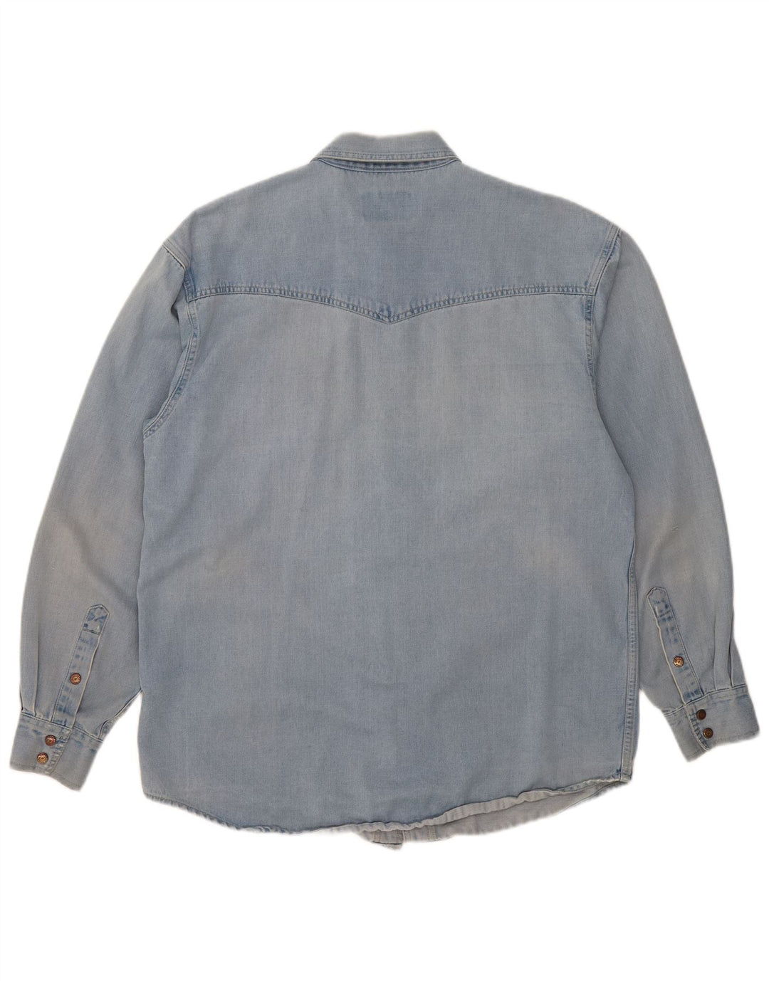 WRANGLER Camisa vaquera para hombre grande azul