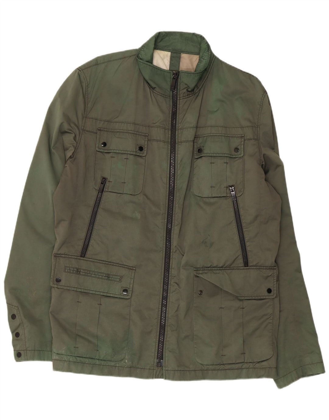 HUGO BOSS Chaqueta utilitaria para hombre EU 56 3XL Poliamida verde